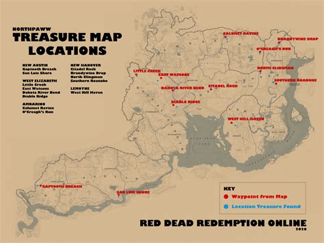 Red Dead Redemption 2: Every Treasure Map & Where To Find .